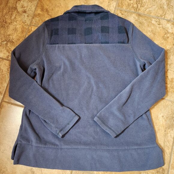 Old Navy Women’s Fleece ½ Zip Pullover Bundle – Size Small – Blue & Grey Plaid - Picture 3 of 9